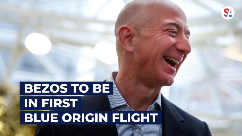 Bezos space next month