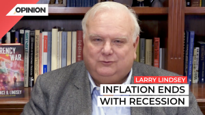 Larry Lindsey says inflation comes after recession.