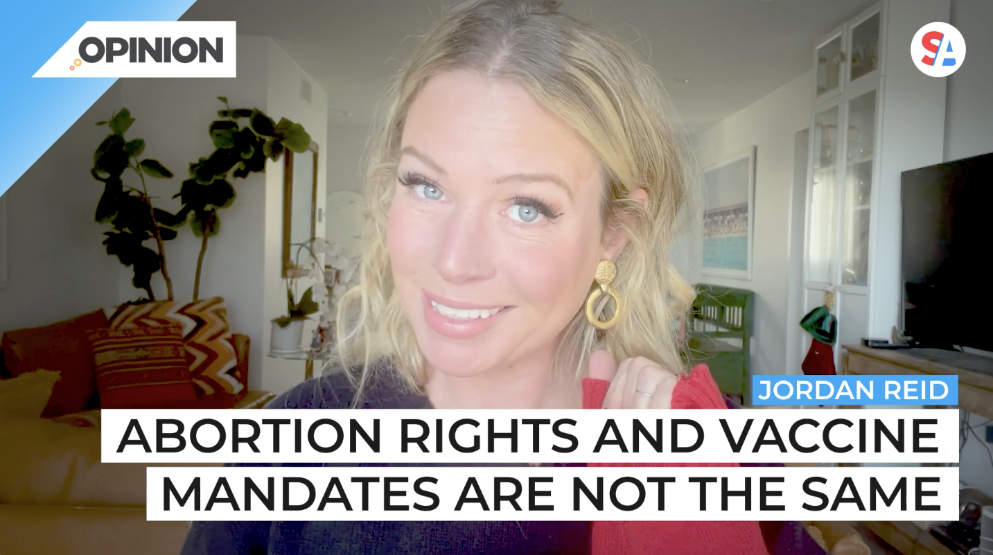 Jordan Reid says the right is wrong when they compare abortion rights to vaccine mandates.