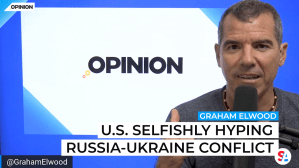 Graham Elwood says U.S. hyping Russia-Ukraine conflict as a distraction.