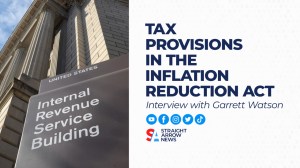 The Tax Foundation's Garret Watson discusses the many tax provisions in President Joe Biden's Inflation Reduction Act, signed into law today.