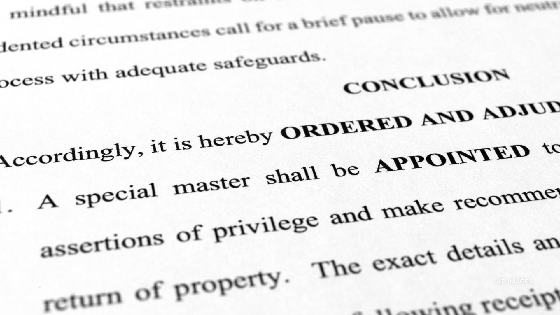 A judge granted the Trump legal team's request for a special master. The impartial third party will review materials taken from Mar-a-Lago.