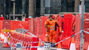 Crowds of people in Guangzhou crashed through barriers and marched down streets in a show of public resentment over China's COVID-19 curbs.