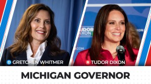 Michigan Gov. Gretchen Whitmer, D, has won a second term in office, defeating Republican challenger Tudor Dixon.