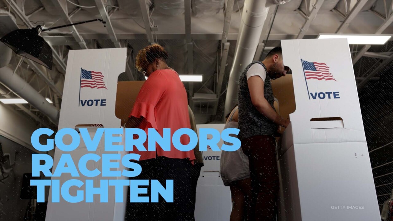 Key governors races are getting increasingly more competitive in the week before the 2022 midterm elections, potentially leading to multiple seat flips.