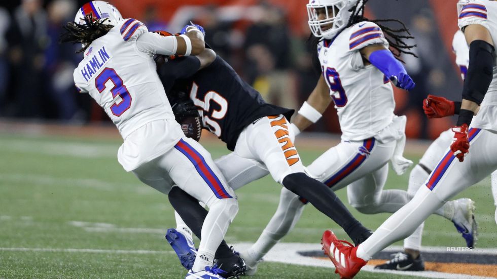 Bills' safety, Damar Hamlin, is in critical condition. He suffered cardiac arrest during last night's game against Cincinnati.