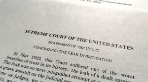 The Supreme Court indicated it has not yet identified the leaker behind the early release of the opinion that overturned Roe v. Wade.