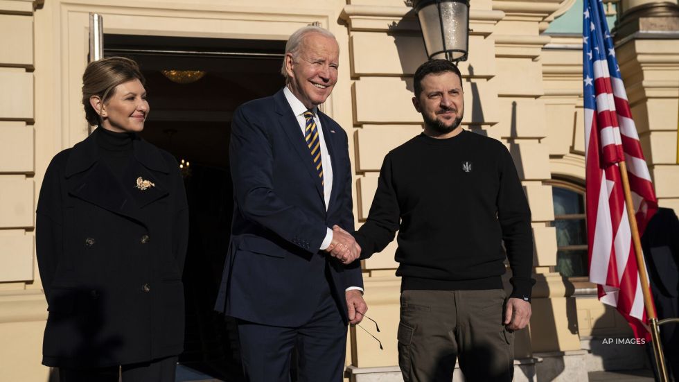 President Biden has made a dramatic, high-risk visit to Ukraine. He visited the area ravaged by Russia's missile attacks.