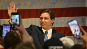 Florida Gov. Ron DeSantis brought the message that he's tough on crime to a gathering of law enforcement officers in New York.