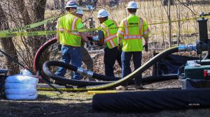 Shipments of the waste created from the massive train derailment in Ohio earlier this month resumed Monday.