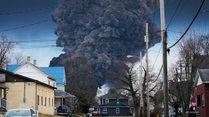 The freight train had 20 hazardous material cars and 11 of them derailed in Ohio, according to the National Transportation Safety Board.