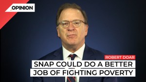 The SNAP food stamps program is hugely important for millions of struggling Americans, but it should do more to encourage people to find work.