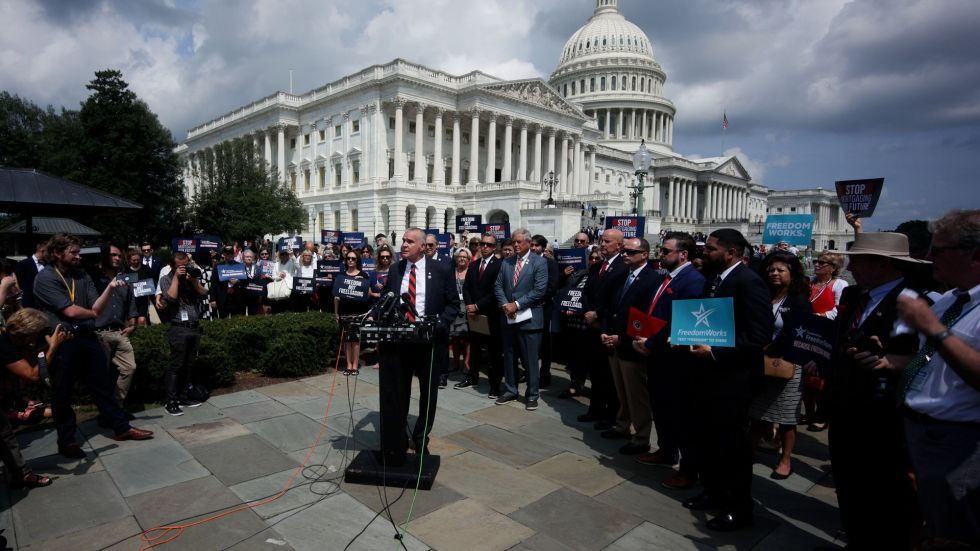 A member of the House Freedom Caucus said he does not fear a government shutdown as the group works to cut spending.