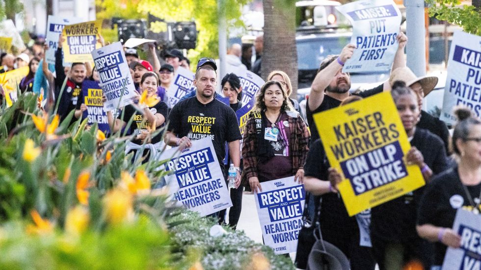 75,000 health care workers are striking in California, Virginia, and three other states over staffing shortages and pay.