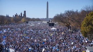 Tens of thousands gathered at the National Mall in a show of solidarity with Israel as it wages war in Gaza.