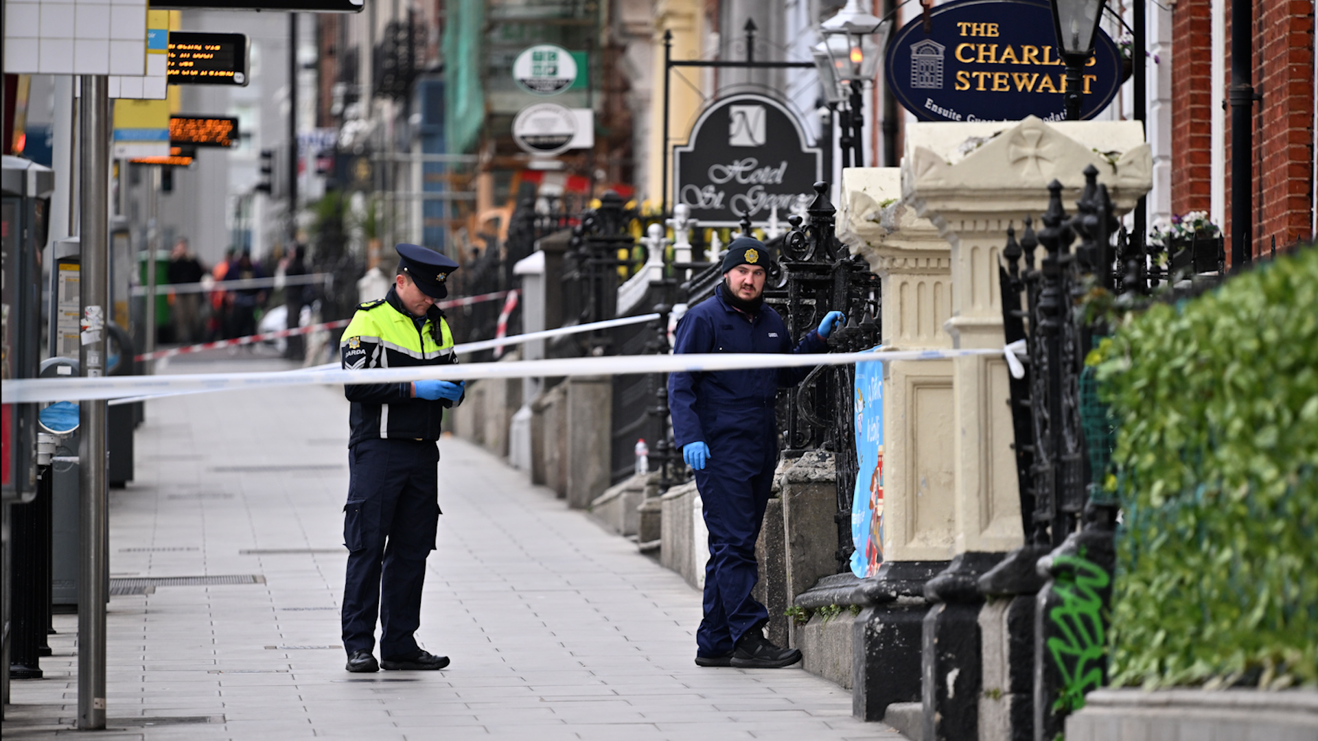 UK police are investigate a potential hate crime after anti-immigration signs were posted throughout Belfast, Northern Ireland.