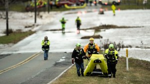 A powerful storm wreaked havoc along the Eastern Seaboard, unleashing heavy rain, flooding, road washouts, and strong winds.