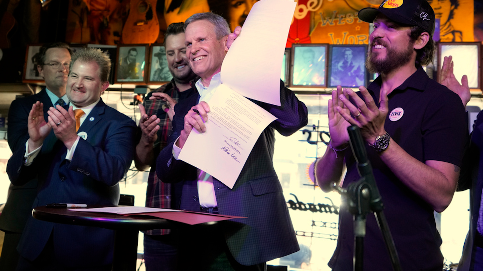 Tennessee Gov. Bill Lee signed the ELVIS Act, pioneering legislation to protect artists from AI impersonations.