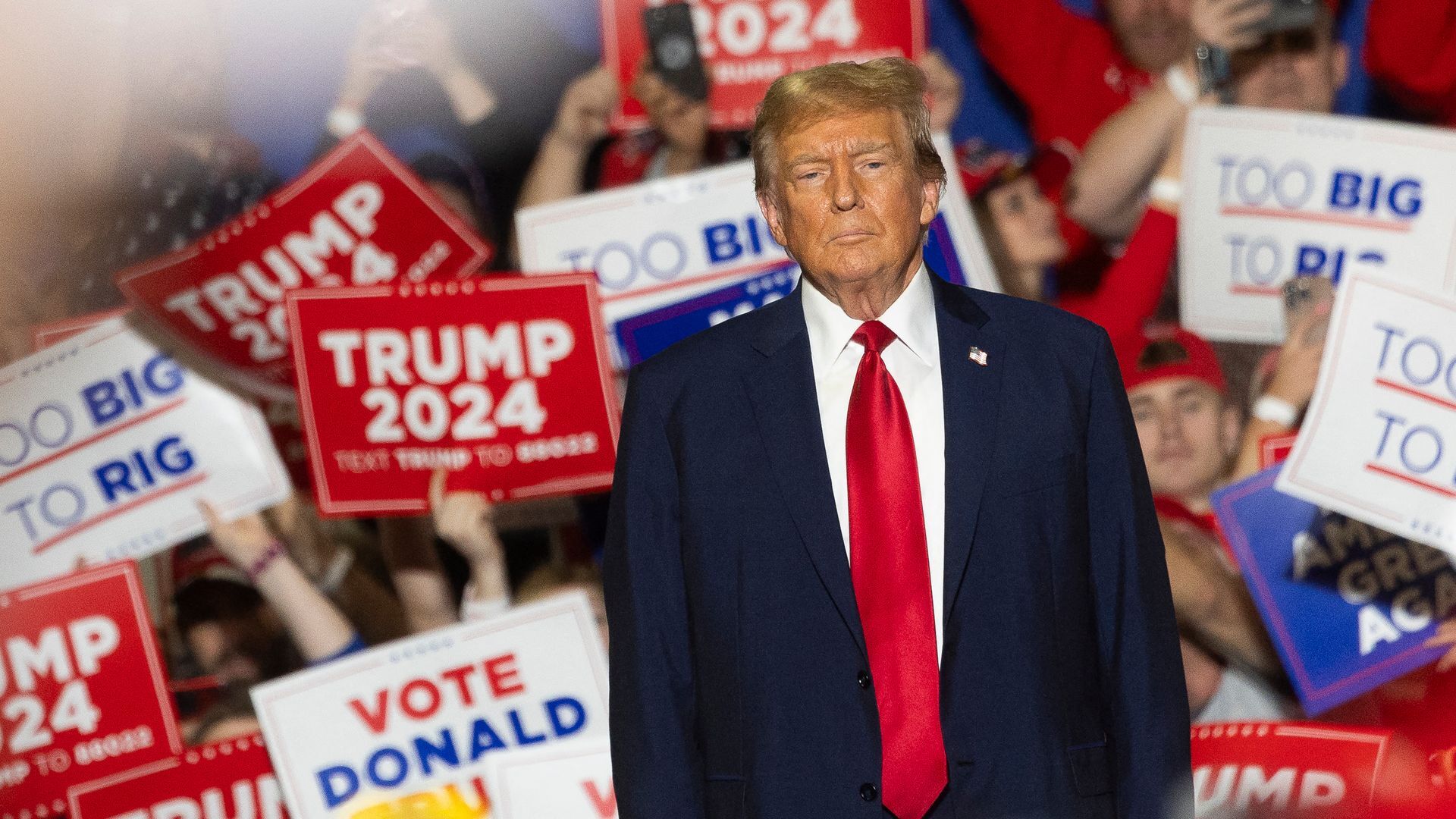 Former President Trump and the GOP are the favorites to win the races for the White House and for both chambers of Congress a little more than five months before Election Day, according to a forecast model released Wednesday by Decision Desk HQ and The Hill.