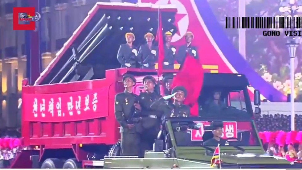 Instead of tanks or APCs, a parade in North Korea showcased tractors and launchers concealed in civilian-looking vehicles.