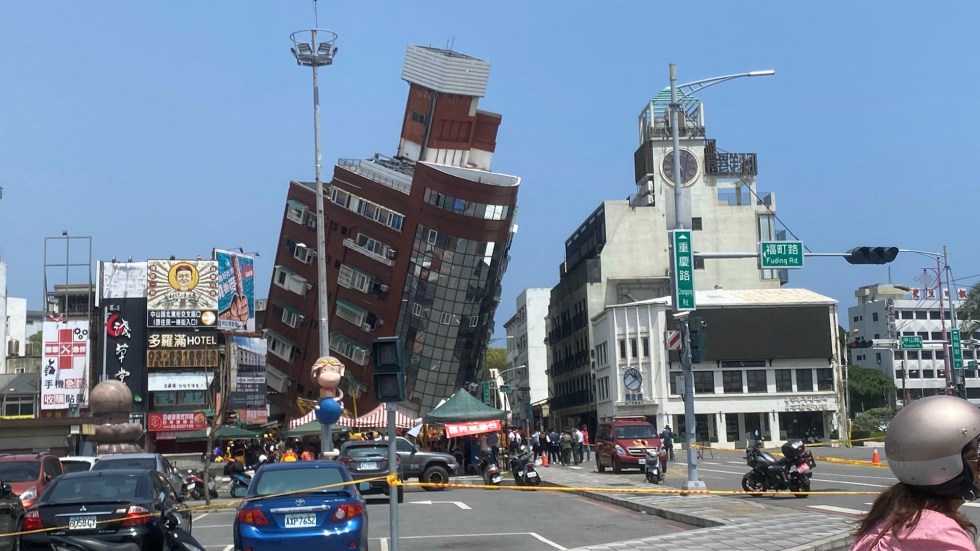 At least nine people have died and more than 800 are injured following the most significant earthquake to strike Taiwan in 25 years, occurring Wednesday, April 3. The aftermath saw buildings tilting precariously, with rescuers employing ladders to reach those trapped inside. The event brought traffic to a halt and led to the suspension of train services throughout the island.