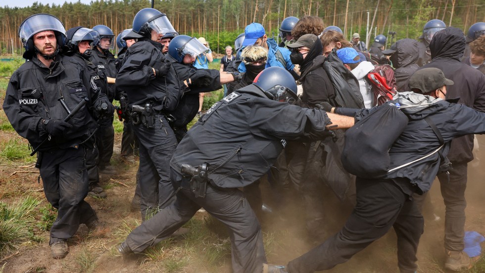 Climate activists attempted to storm a Tesla facility in Germany because of a proposed expansion that will destroy 250 acres of trees.