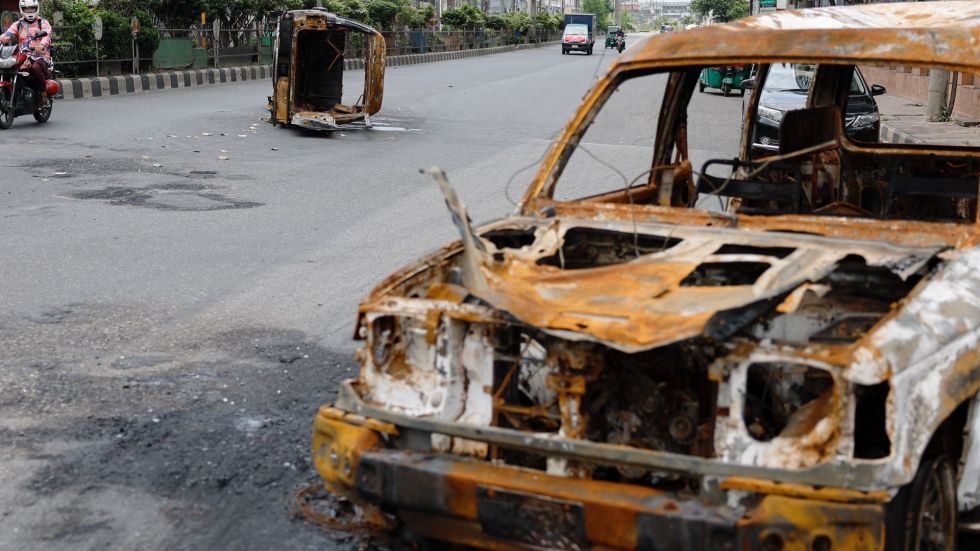 Things have calmed down in Bangladesh after protests turned deadly last week.