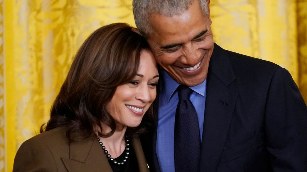 Former President Barack Obama and former first lady Michelle Obama endorse Vice President Kamala Harris for president.