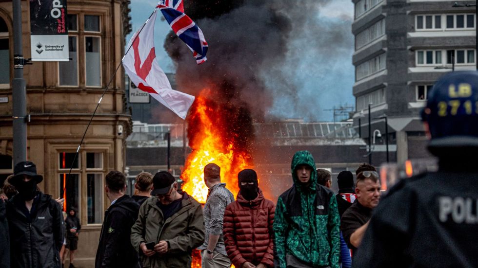 Hundreds of people were arrested after riots in the U.K. on Sunday, Aug. 4, and forced the government to take emergency action Monday, Aug. 5.