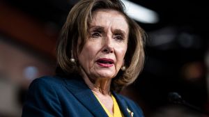 Newly released footage shows then-House Speaker Nancy Pelosi on Jan. 6, 2021 as rioters were breaking into the U.S. Capitol building.