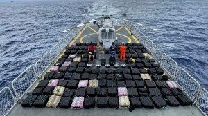 Two high-stakes operations unfolded in the Pacific Ocean as Mexico's navy chased down speedboats carrying a massive load of illegal cargo. During these raids, the navy seized more than 15,800 pounds of suspected cocaine, capturing dramatic footage of helicopters and patrol boats in pursuit of drug-laden speedboats.