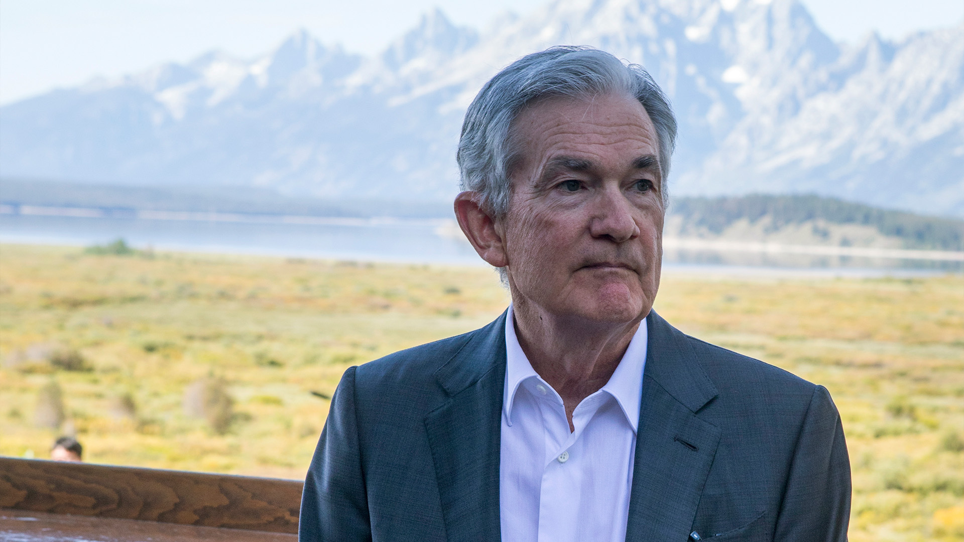 Fed Chair Jerome Powell's speech at Jackson Hole has a backdrop of Grand Teton and a weakening labor market.