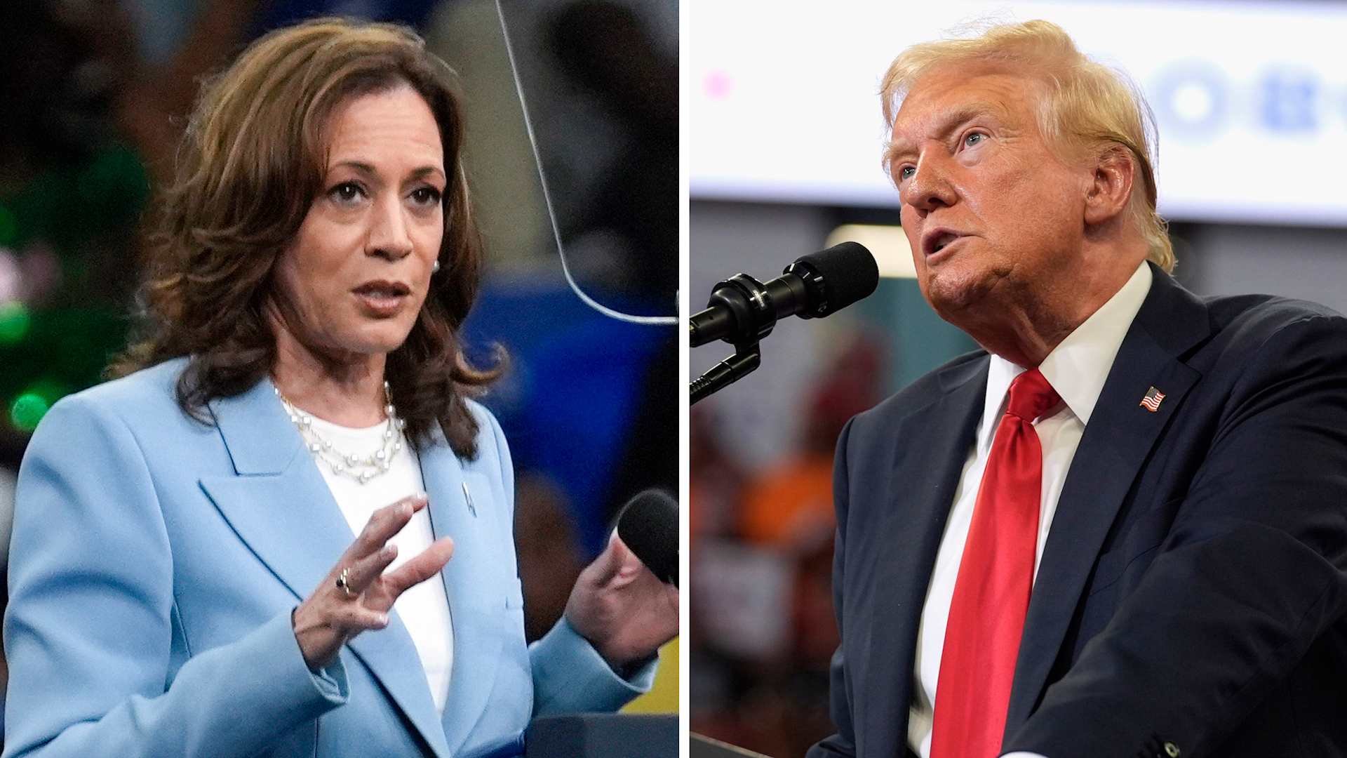 With just one day to go, former President Donald Trump and Vice President Kamala Harris are preparing for the first debate between the presidential candidates.