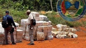 Police in Guyana seized more than 8,000 lbs. of cocaine near the border with Venezuela.