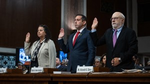 A contentious exchange occurred on Capitol Hill Tuesday, Sept. 17, during a hearing focused on the rising incidence of hate crimes.