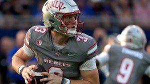 UNLV Rebels starting quarterback Matthew Sluka has left the team for the season due to a dispute over an unfulfilled NIL deal.