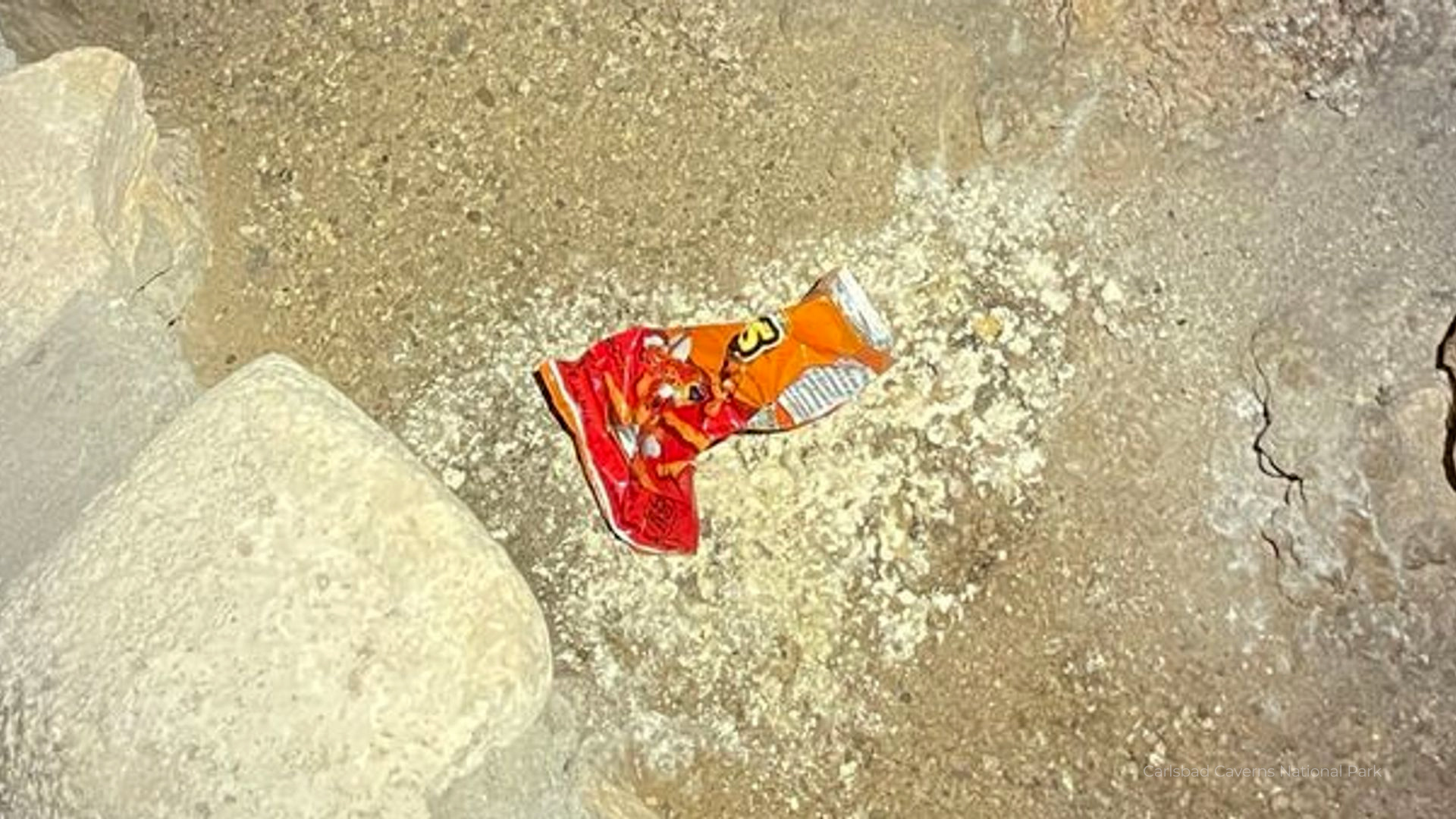 Rangers at Carlsbad Caverns National Park say one single Cheetos bag is "world changing" for the cave.