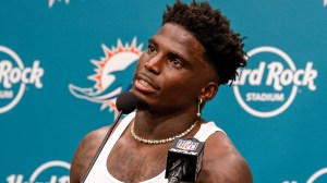 Miami Dolphins wide receiver, Tyreek Hill, found himself in handcuffs a block away from the stadium just hours before Sunday's game.