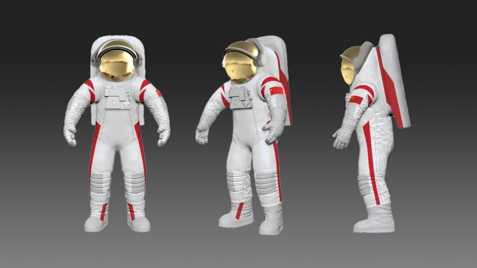 China is gearing up for its first manned moon landing, and the country's space agency has just revealed its new spacesuit.