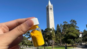 Scientists at the University of California, Berkeley developed a yellow powder that can capture CO2 from the atmosphere.