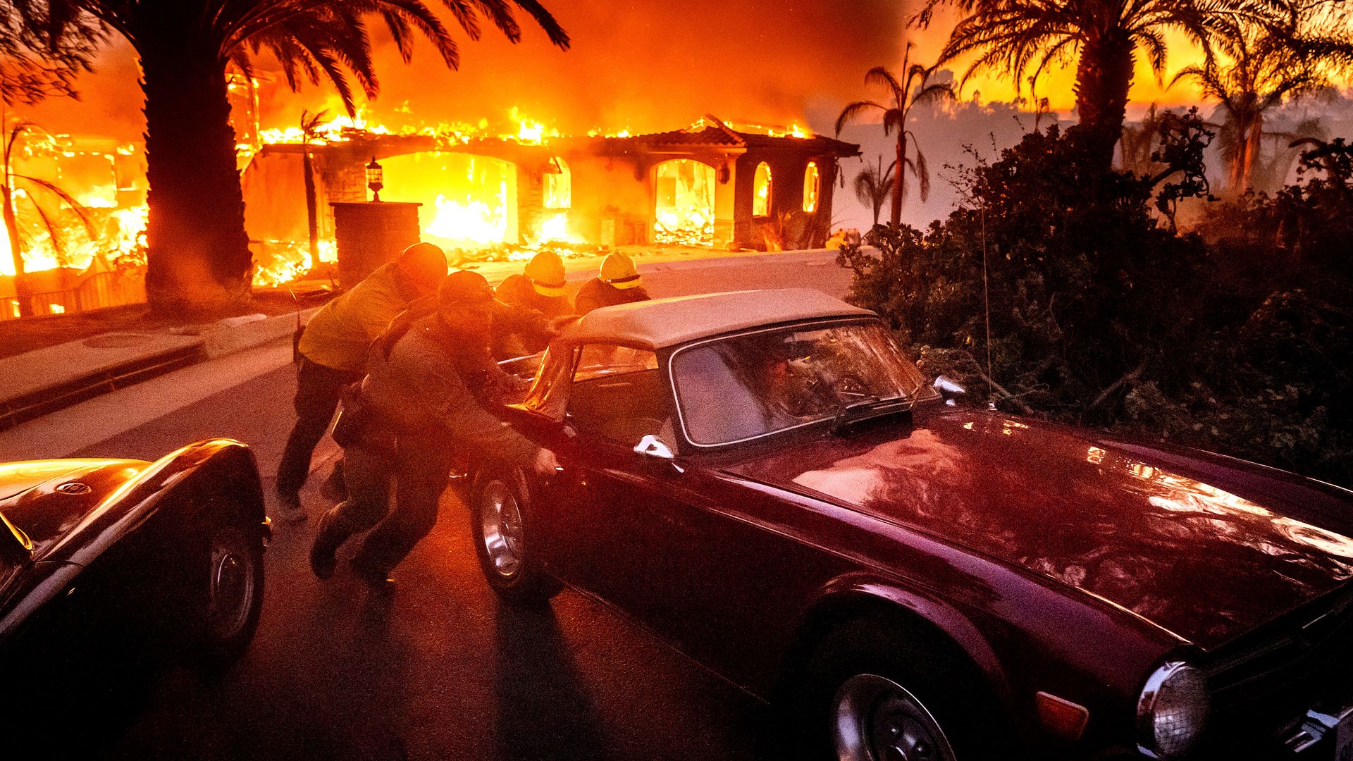 Thousands of Californians were under evacuation order on Thursday, Nov. 7, as the Mountain Fire grew dramatically.