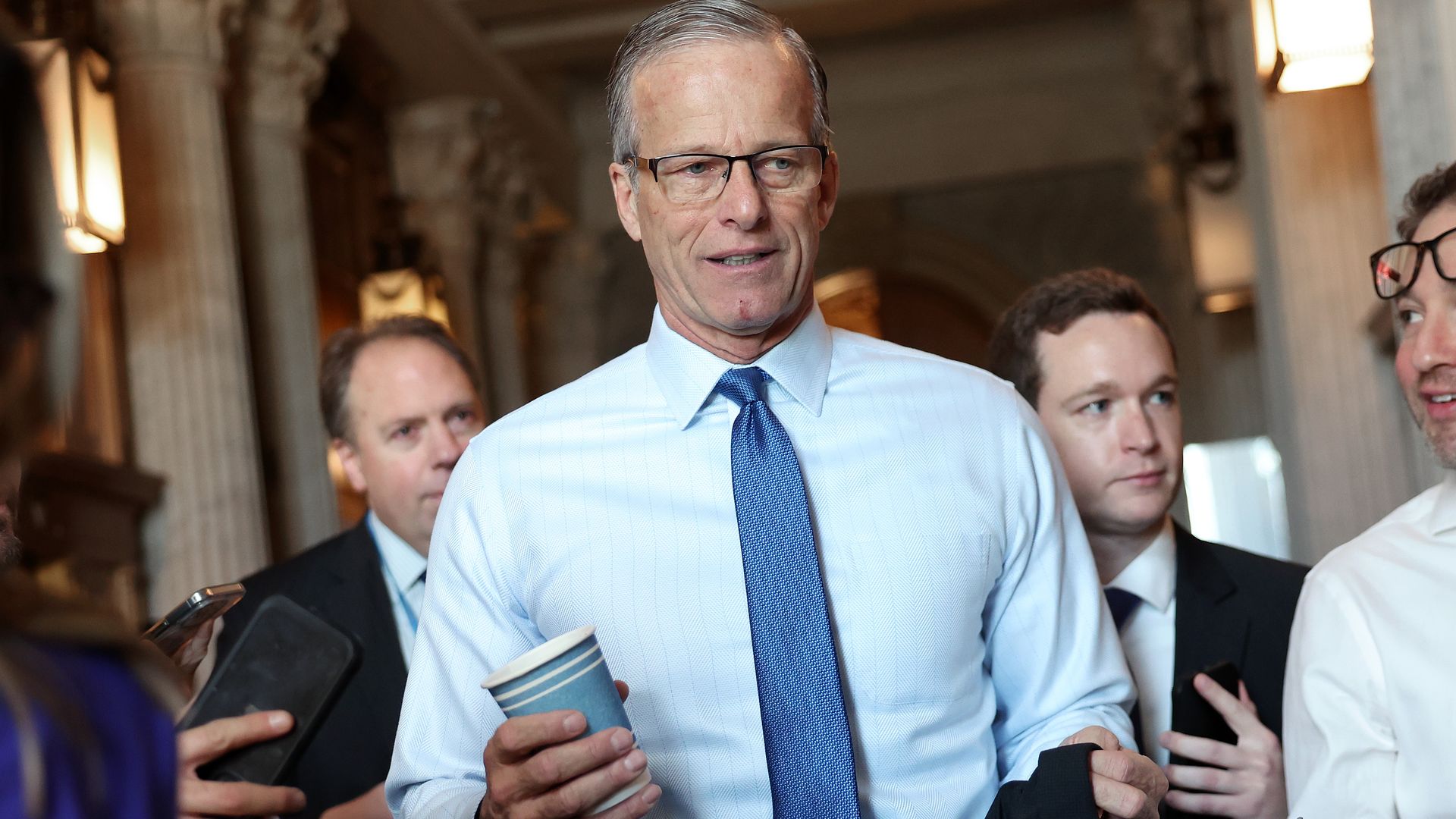 Senate Republicans have a new leader for the first time in 18 years. Sen. John Thune will replace Mitch McConnell, Ky.