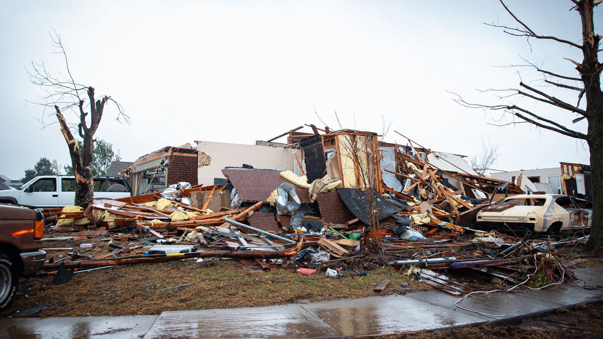 Severe tornadoes hit the Oklahoma City area, injuring 11 and damaging dozens of homes as rescue efforts continue