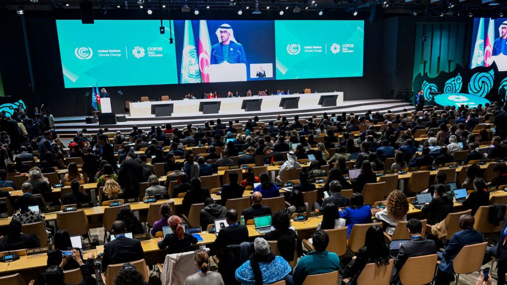 World leaders are meeting at the United Nations climate conference in Baku, Azerbaijan, leaders of some of the largest nations are absent.