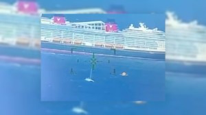 Four stranded boaters are safe thanks to a Disney cruise ship joining the U.S. Coast Guard on a rescue mission.