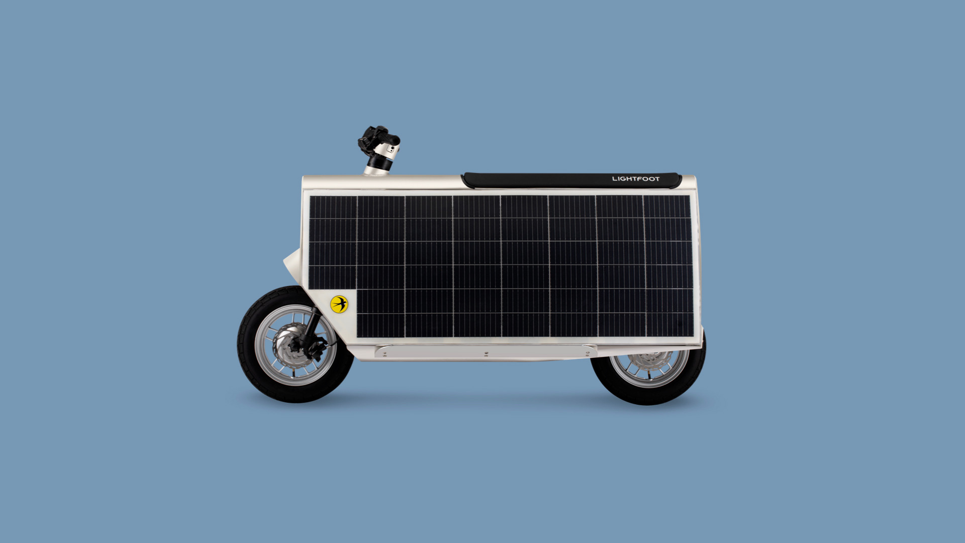 Tech company Otherlab has introduced the Lightfoot electric scooter, which features solar panels for extended battery life while riding.