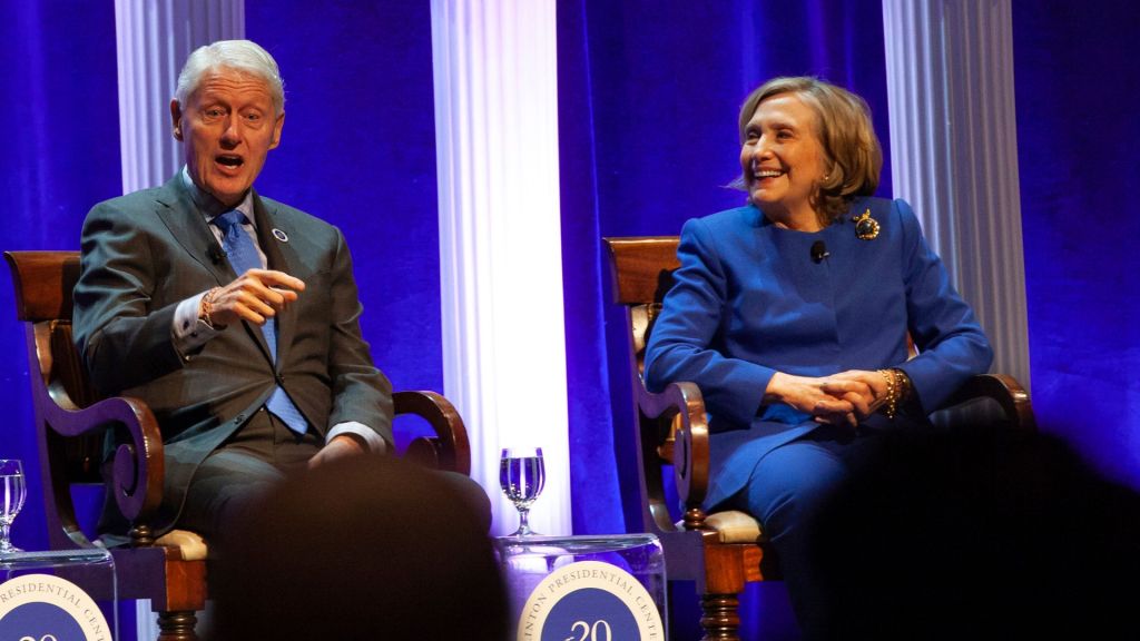 Bill Clinton said he is open to talking with President Biden about a potential preemptive pardon for his wife, Hillary Clinton.