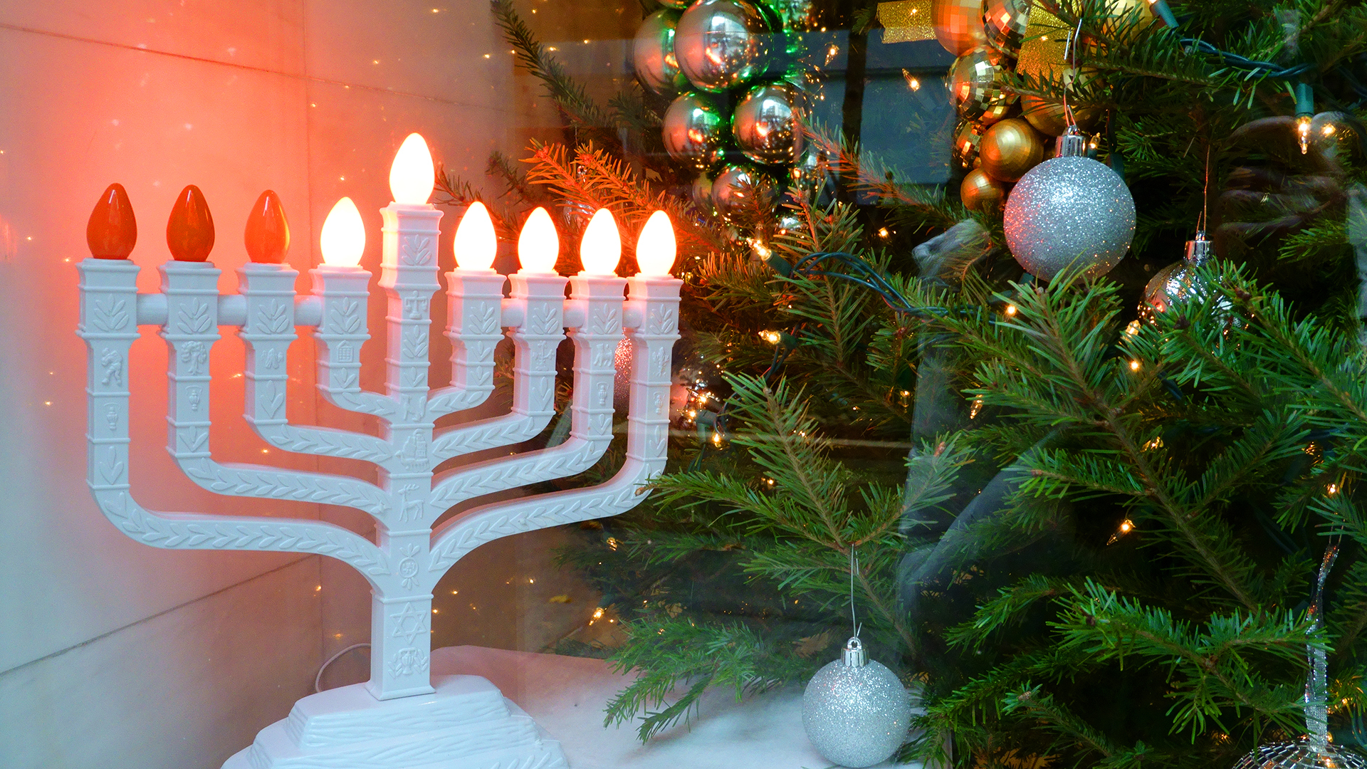 With Christmas and the first day of Hanukkah coinciding on the same day, many inter-faith households had more to celebrate this year.