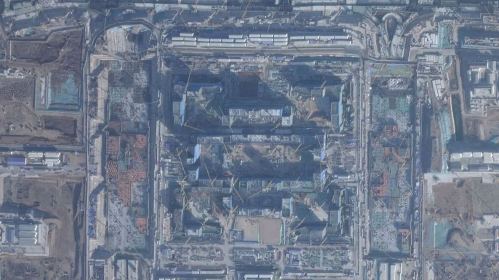 The world's largest military command center is currently being constructed by China near Beijing, according to the Financial Times.