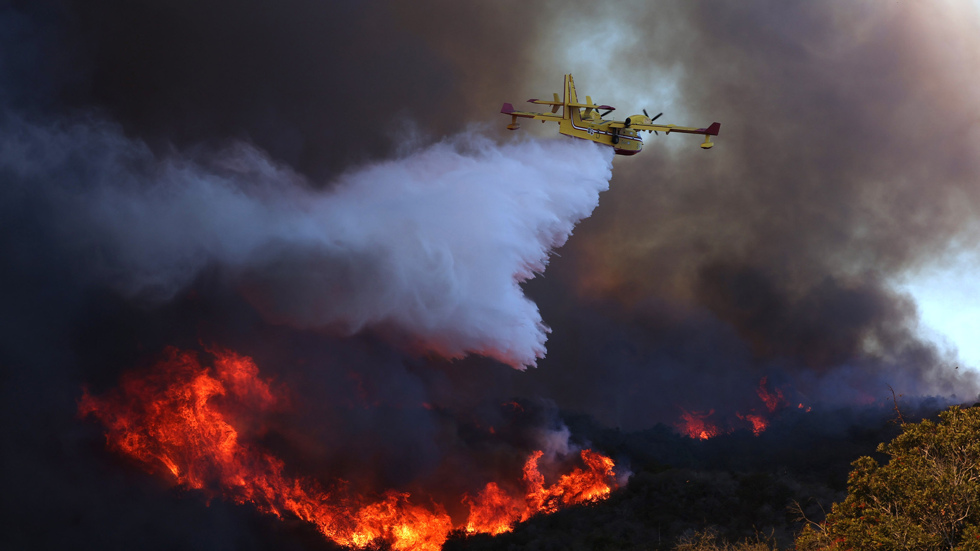 Los Angeles firefighters are facing issues as they battle wildfires. The FAA said a drone crashed into an aircraft over the Palisades Fire.